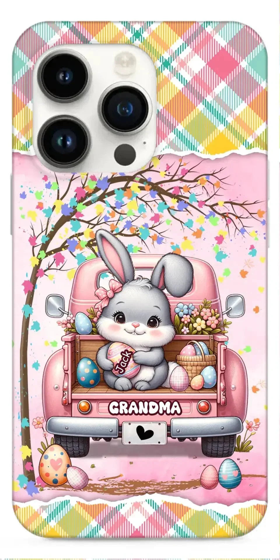 Grandma Bunny With Easter Egg Grandkids Personalized Phone case - Joliny
