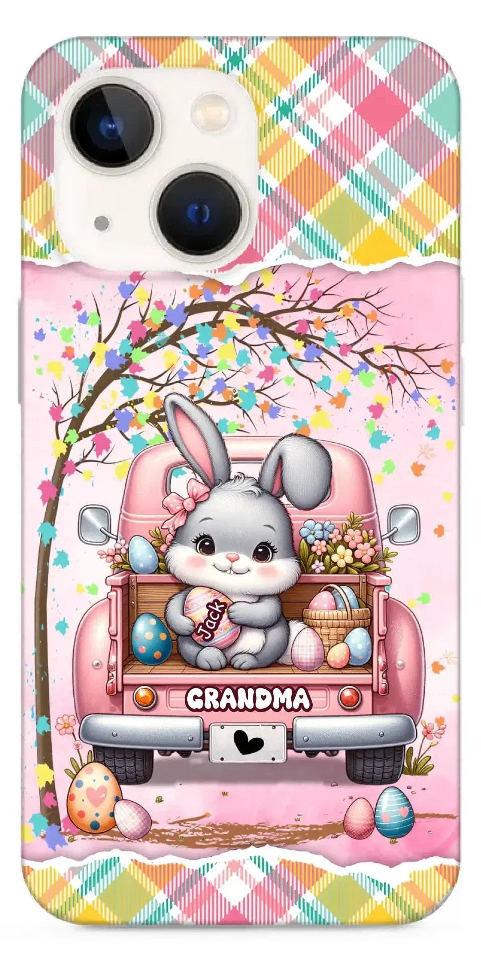Grandma Bunny With Easter Egg Grandkids Personalized Phone case - Joliny
