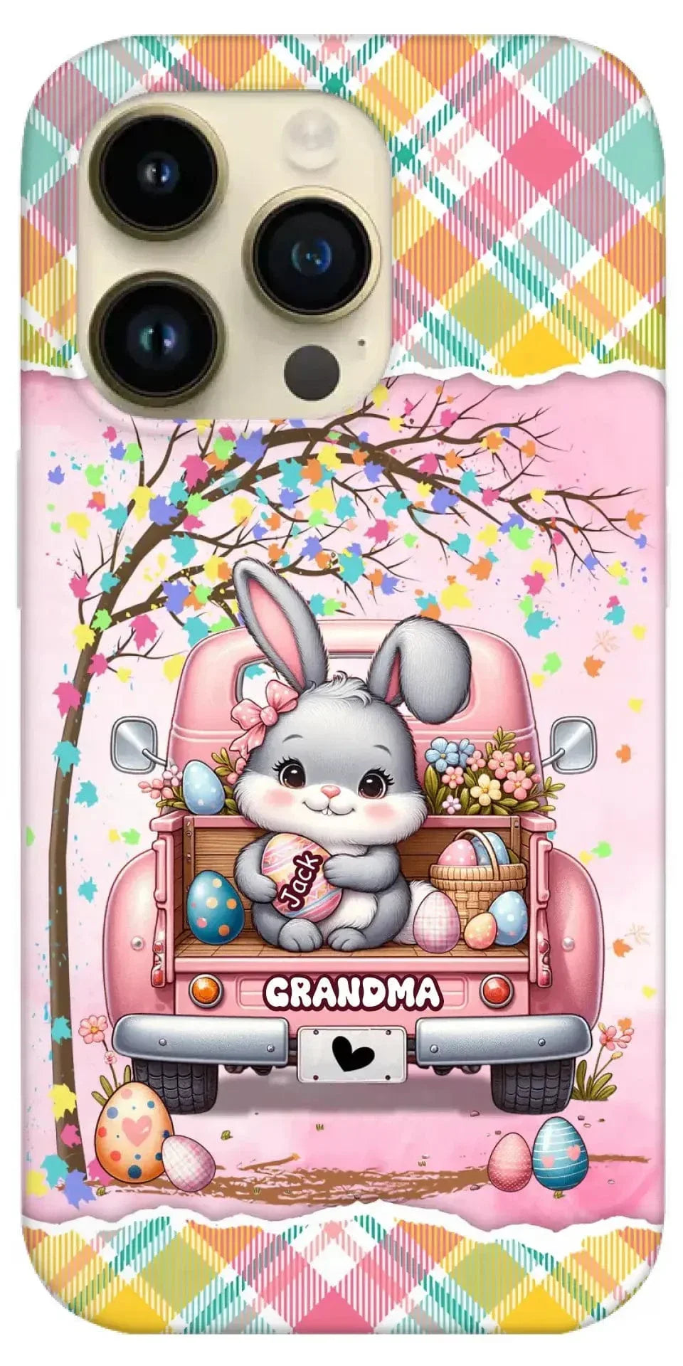 Grandma Bunny With Easter Egg Grandkids Personalized Phone case - Joliny