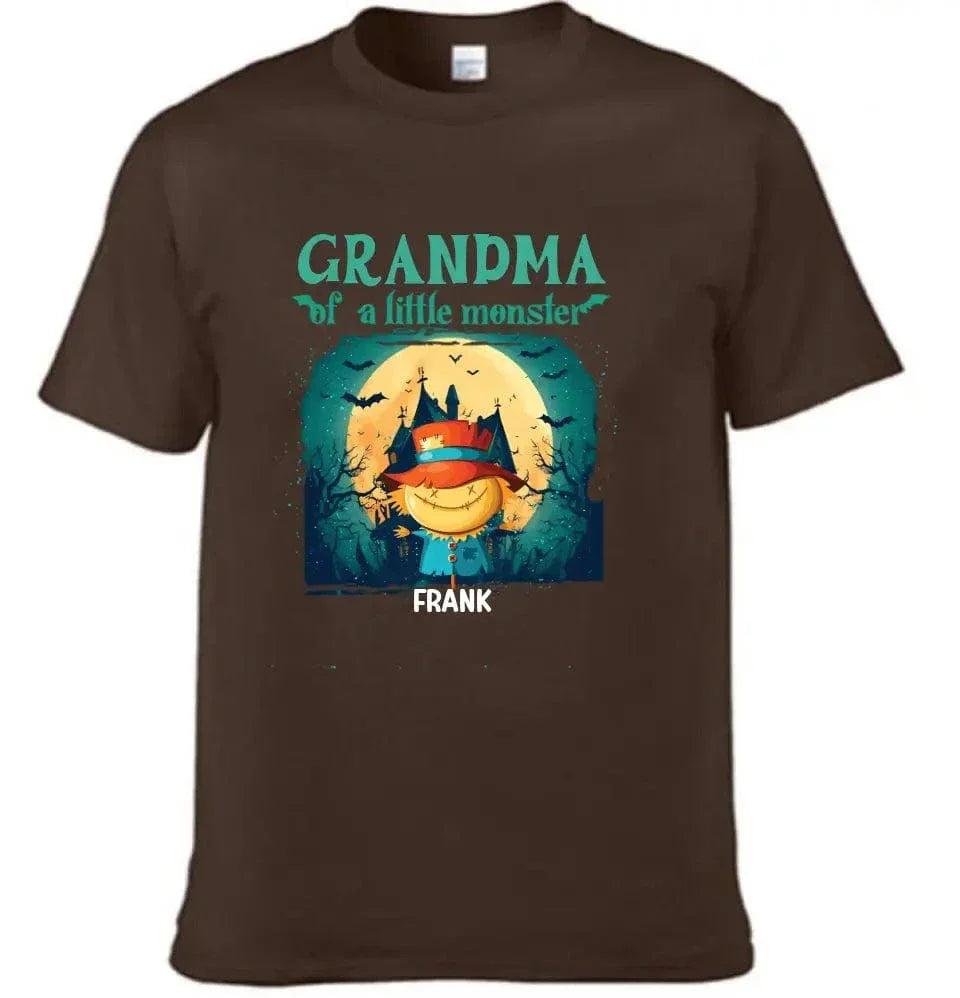 Grandma of Little Monsters - Personalized Family Custom T-Shirt - Halloween Gift for Grandma - Joliny