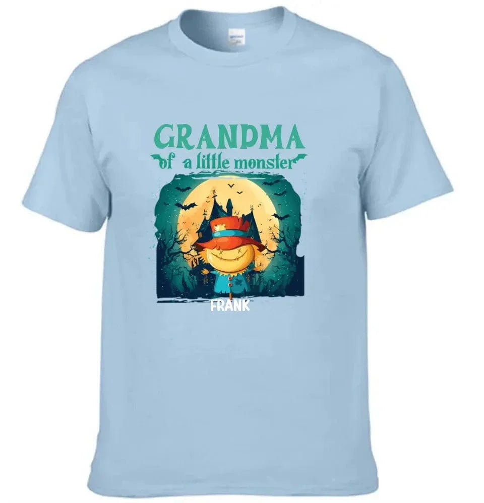 Grandma of Little Monsters - Personalized Family Custom T-Shirt - Halloween Gift for Grandma - Joliny