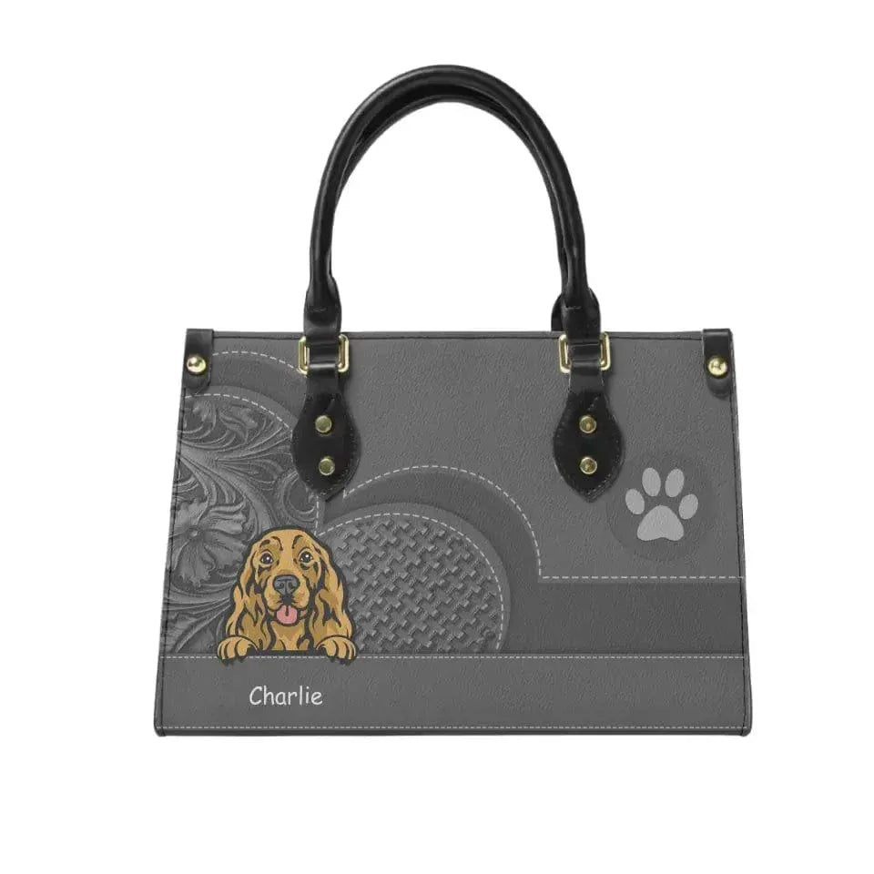 Personalized Dog Leather Handbag - Gift For Dog Lover - Joliny