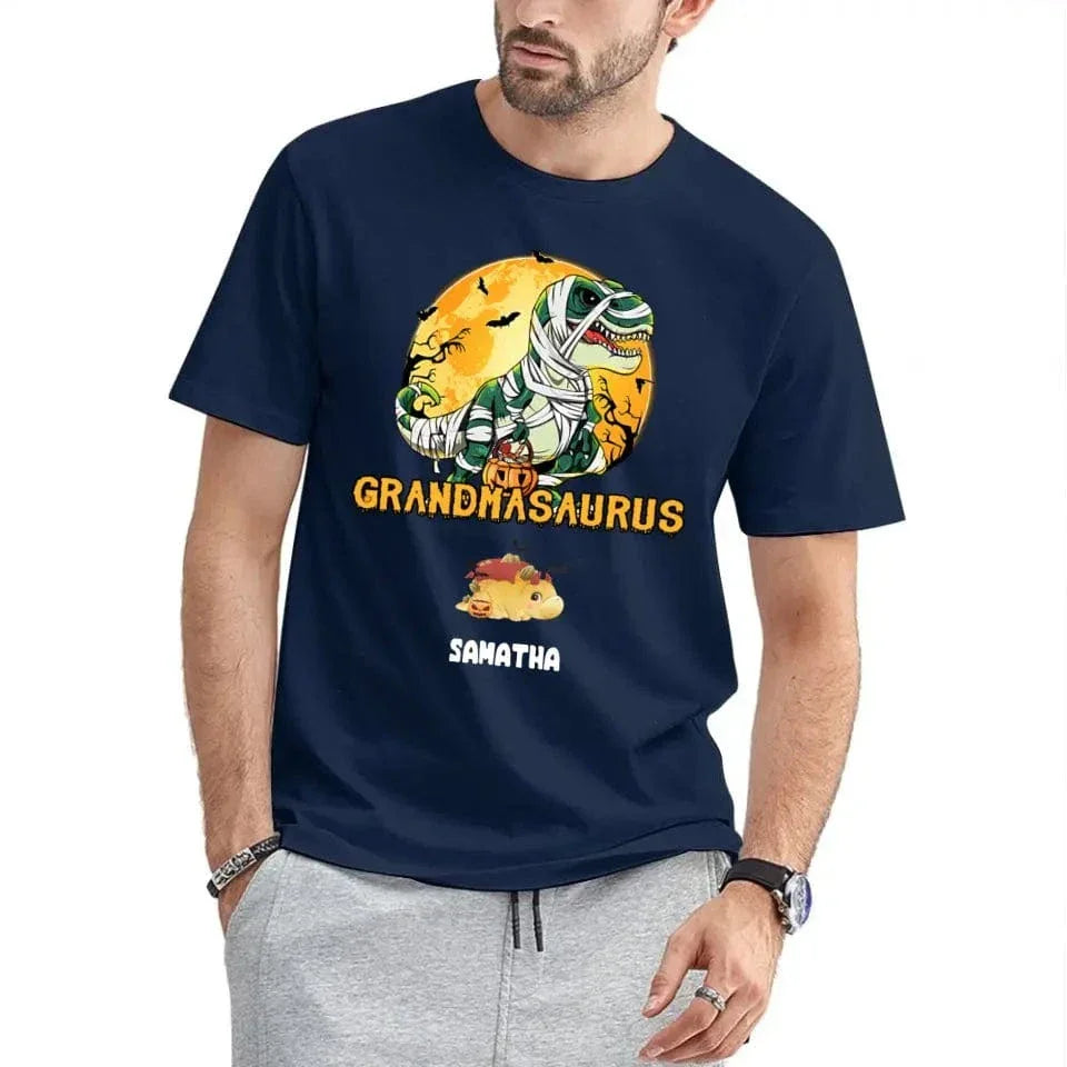 Happy Halloween - Halloween Personalized Dinosaur T-Shirt - Joliny