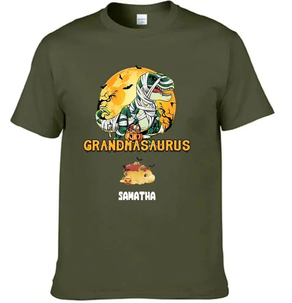 Happy Halloween - Halloween Personalized Dinosaur T-Shirt - Joliny
