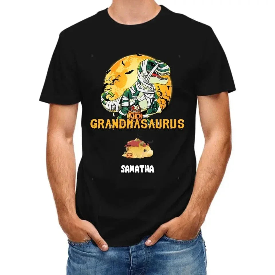 Happy Halloween - Halloween Personalized Dinosaur T-Shirt - Joliny
