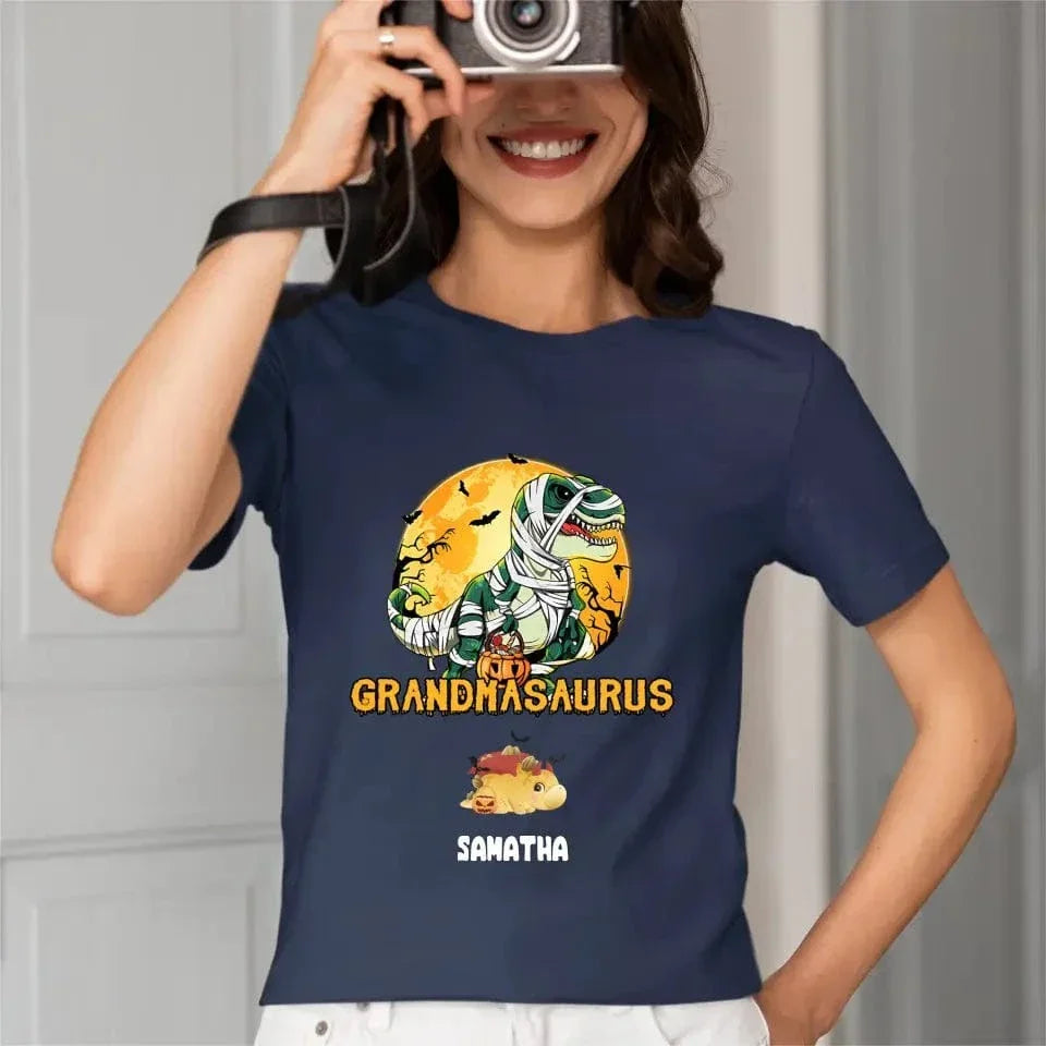 Happy Halloween - Halloween Personalized Dinosaur T-Shirt - Joliny