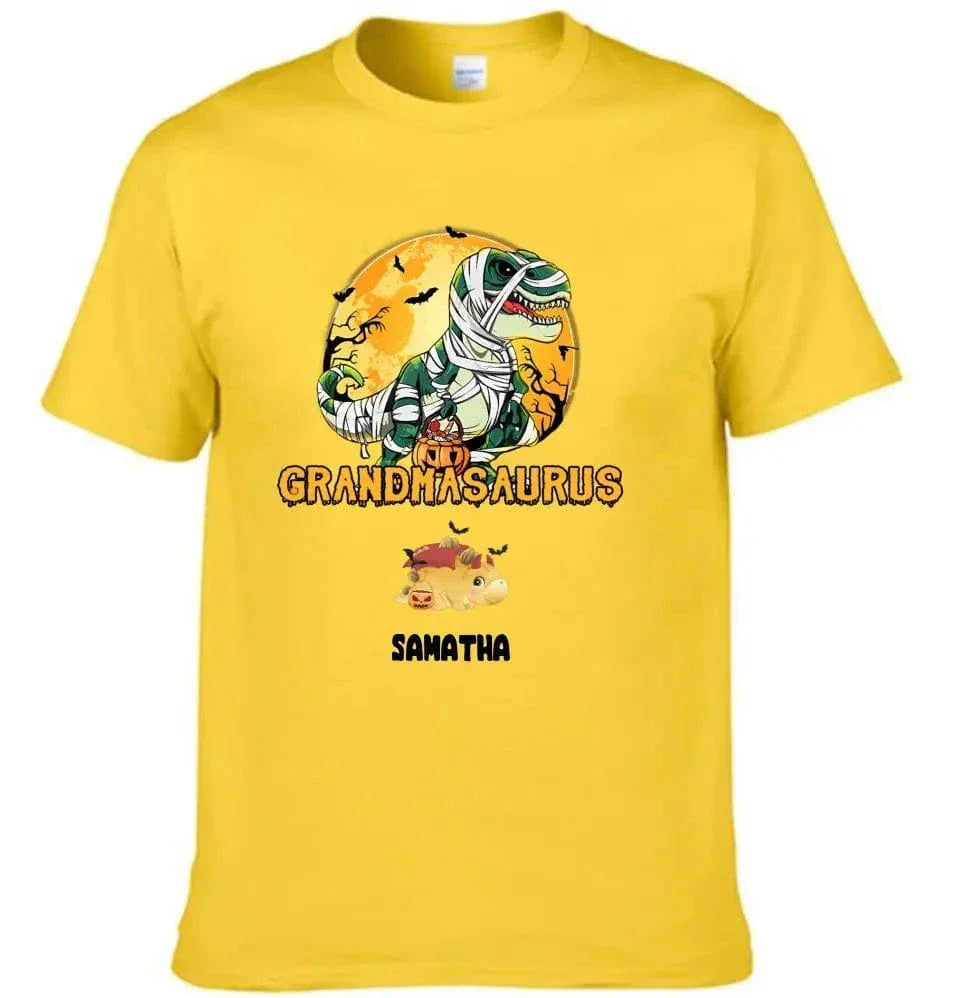 Happy Halloween - Halloween Personalized Dinosaur T-Shirt - Joliny