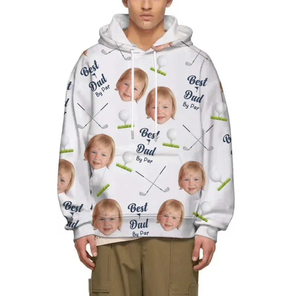 Customized Golf Themed Apparel - Personalized Nickname And Photo Golf Patterned Parent and Child Outfit - Cozy Gifts For Parents,Family,Teams - Joliny