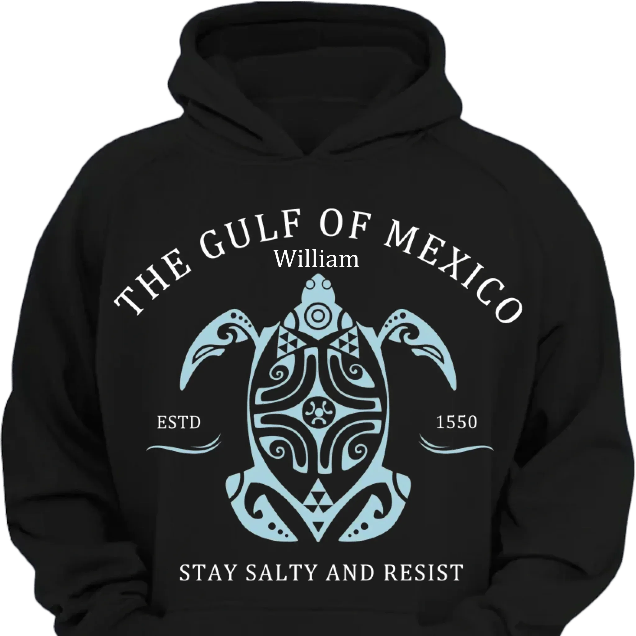 Custom Gulf of Mexico Printed Garments - Personalised Name Gulf of Mexico Themed Printed Trendy T-shirt - A Gift For Family,Friend,BFF - Joliny
