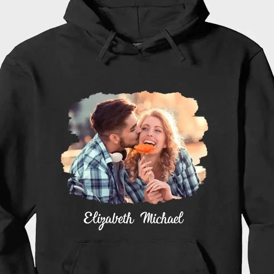 Custom Photo The Beginning Of Forever - Couple Personalized Custom Unisex T-shirt, Hoodie - Joliny
