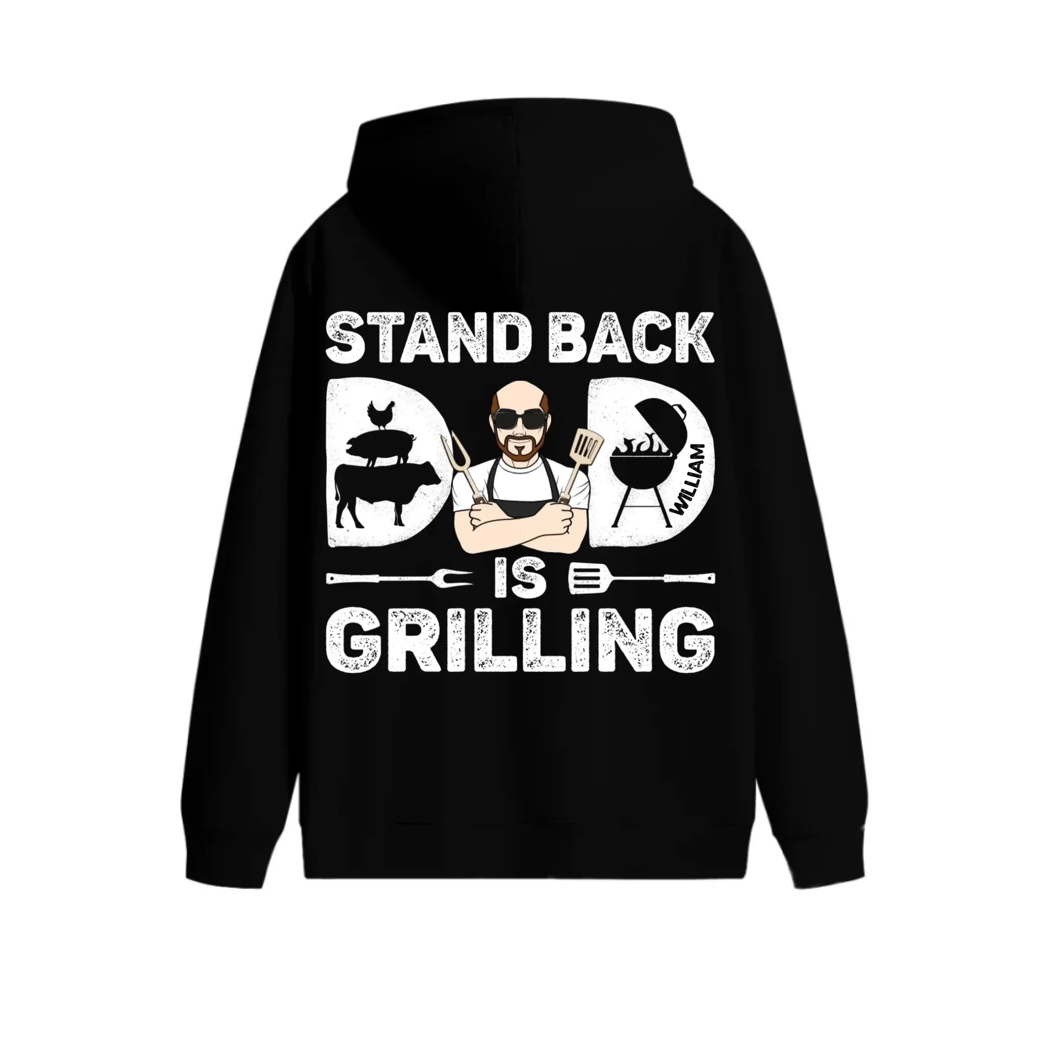 Customized Barbecue-themed Clothing - Personalized Character Images and Name - Unique Gift For Dad - Joliny