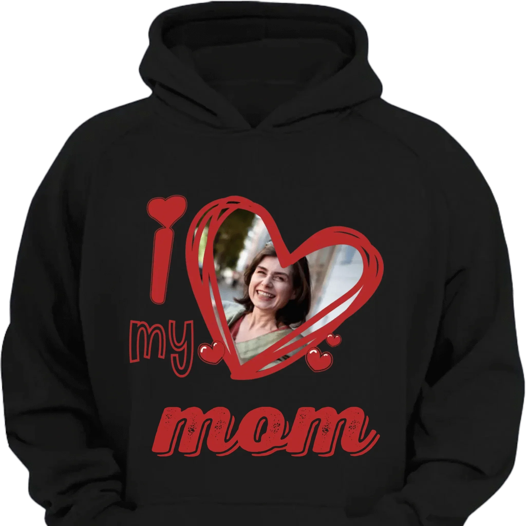 I Love My Mom - Personalized Photos and Cute and Loving T-shirt with Nicknames - Gift For Family,Mom,Grandma - Joliny