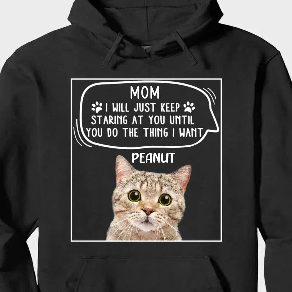 Personalized Photo T Shirt-Dog Cat Keep Staring At You - Joliny