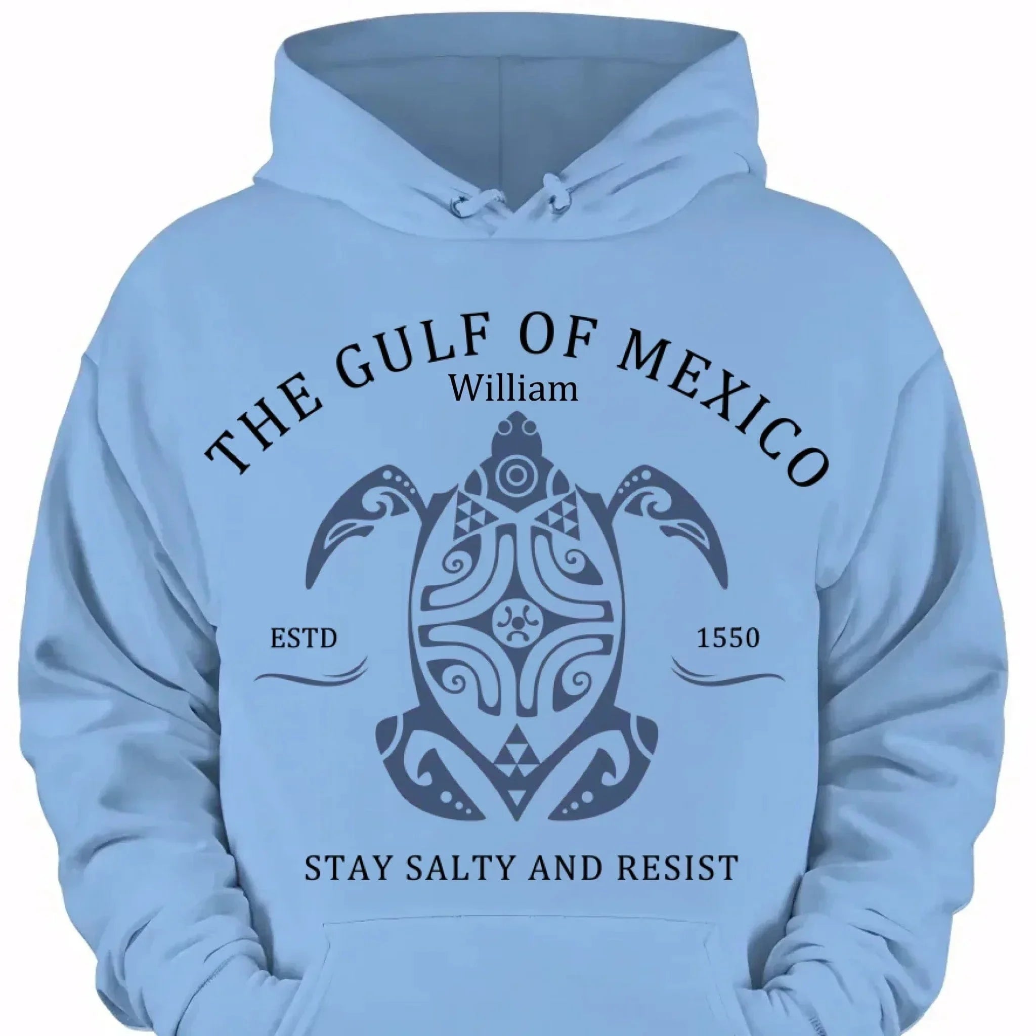 Custom Gulf of Mexico Printed Garments - Personalised Name Gulf of Mexico Themed Printed Trendy T-shirt - A Gift For Family,Friend,BFF - Joliny
