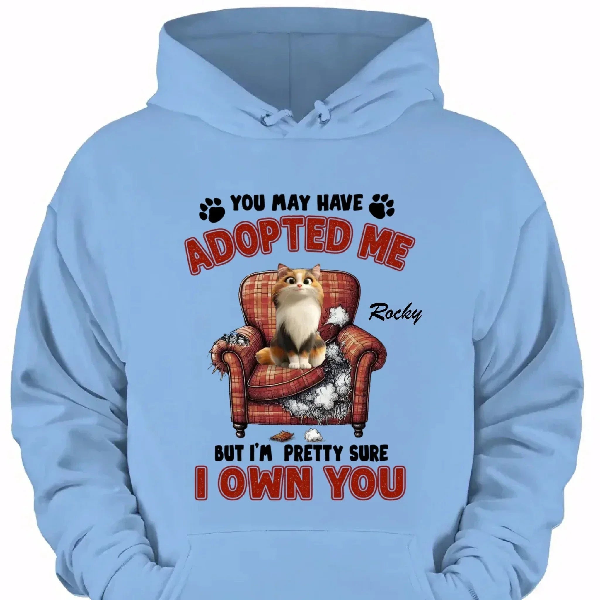 Customized Cat Themed T-Shirt - Personalized Cat Owner Clothing with Cat and Cat's Name - A Gift For Cat Owners,Cat Lovers - Joliny