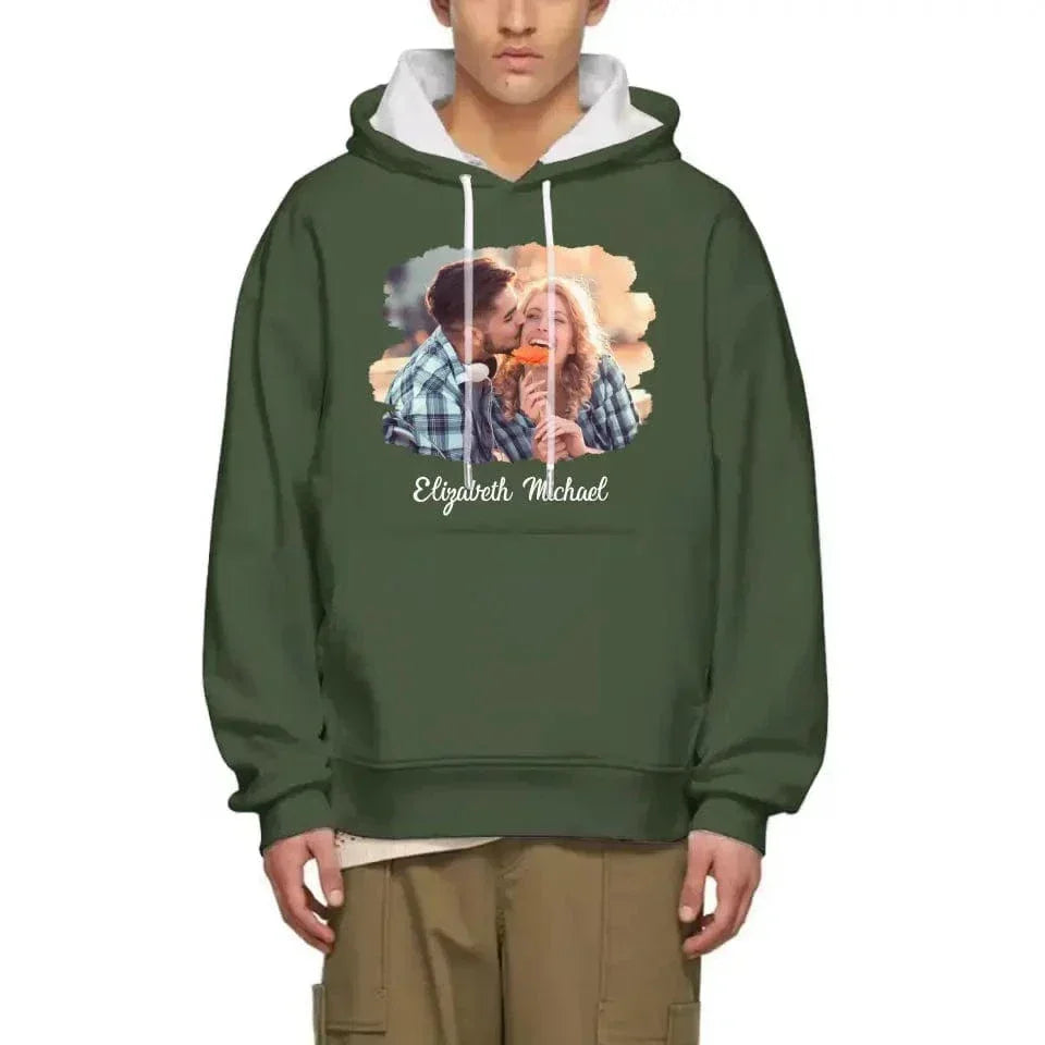 Custom Photo The Beginning Of Forever - Couple Personalized Custom Unisex T-shirt, Hoodie - Joliny