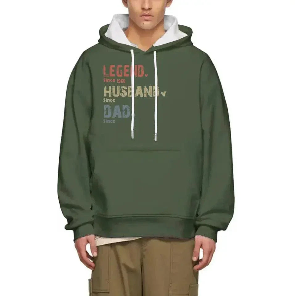 Family Personalized Custom Unisex T-shirt Hoodie - Legend, Husband, Dad And Papa Since - Joliny
