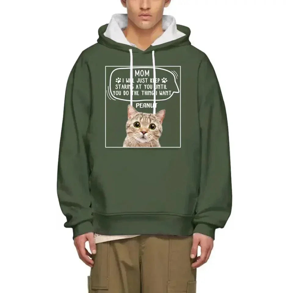 Personalized Photo T Shirt-Dog Cat Keep Staring At You - Joliny