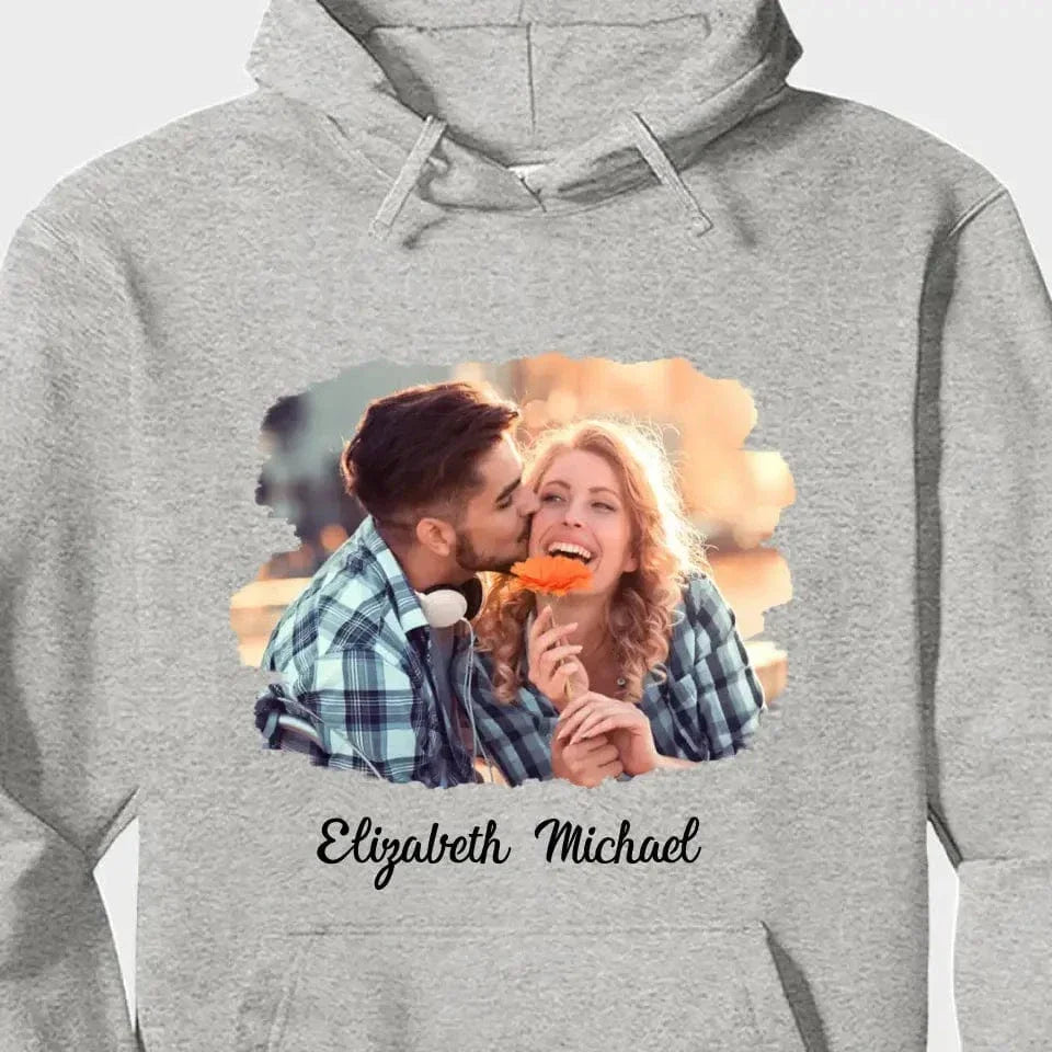 Custom Photo The Beginning Of Forever - Couple Personalized Custom Unisex T-shirt, Hoodie - Joliny
