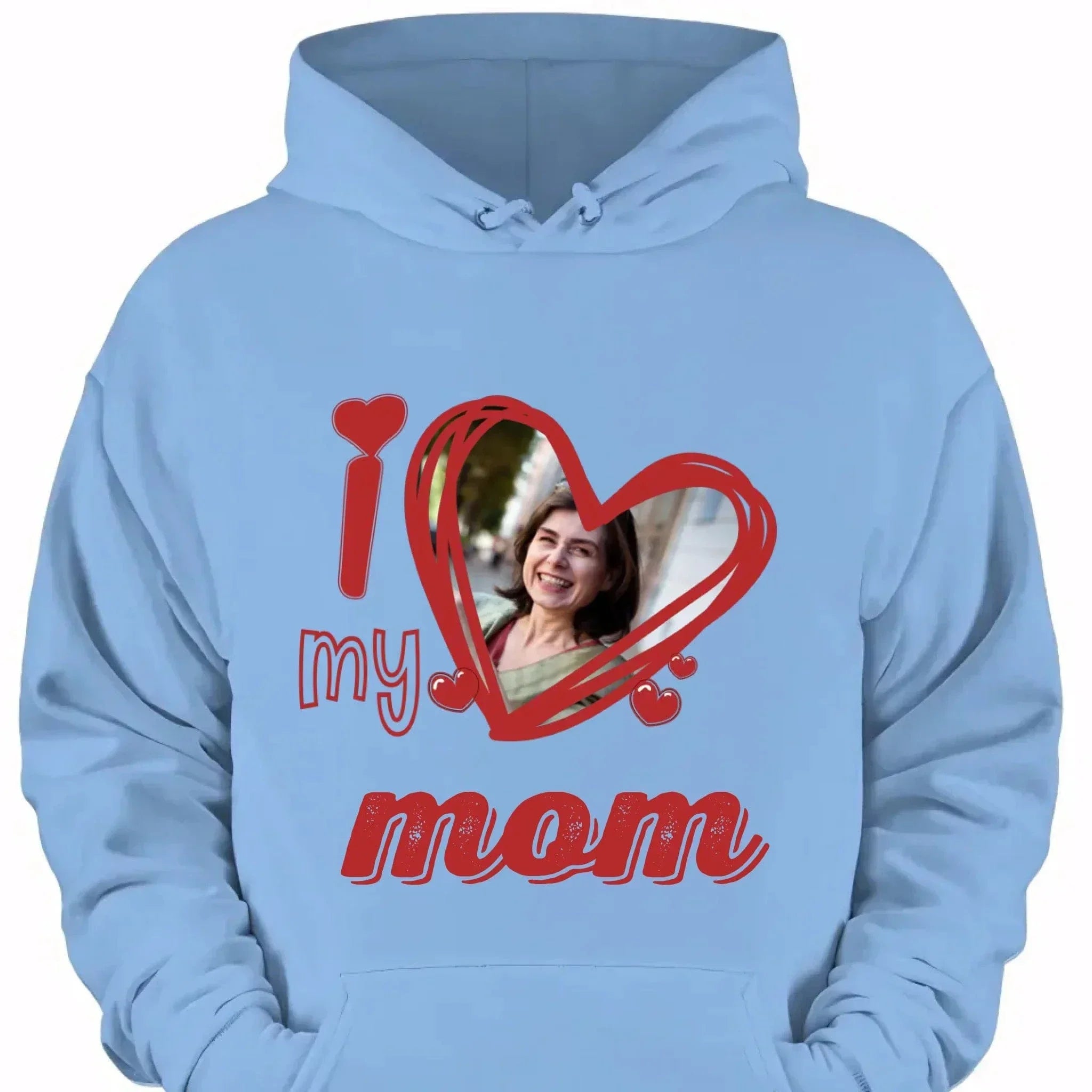 I Love My Mom - Personalized Photos and Cute and Loving T-shirt with Nicknames - Gift For Family,Mom,Grandma - Joliny