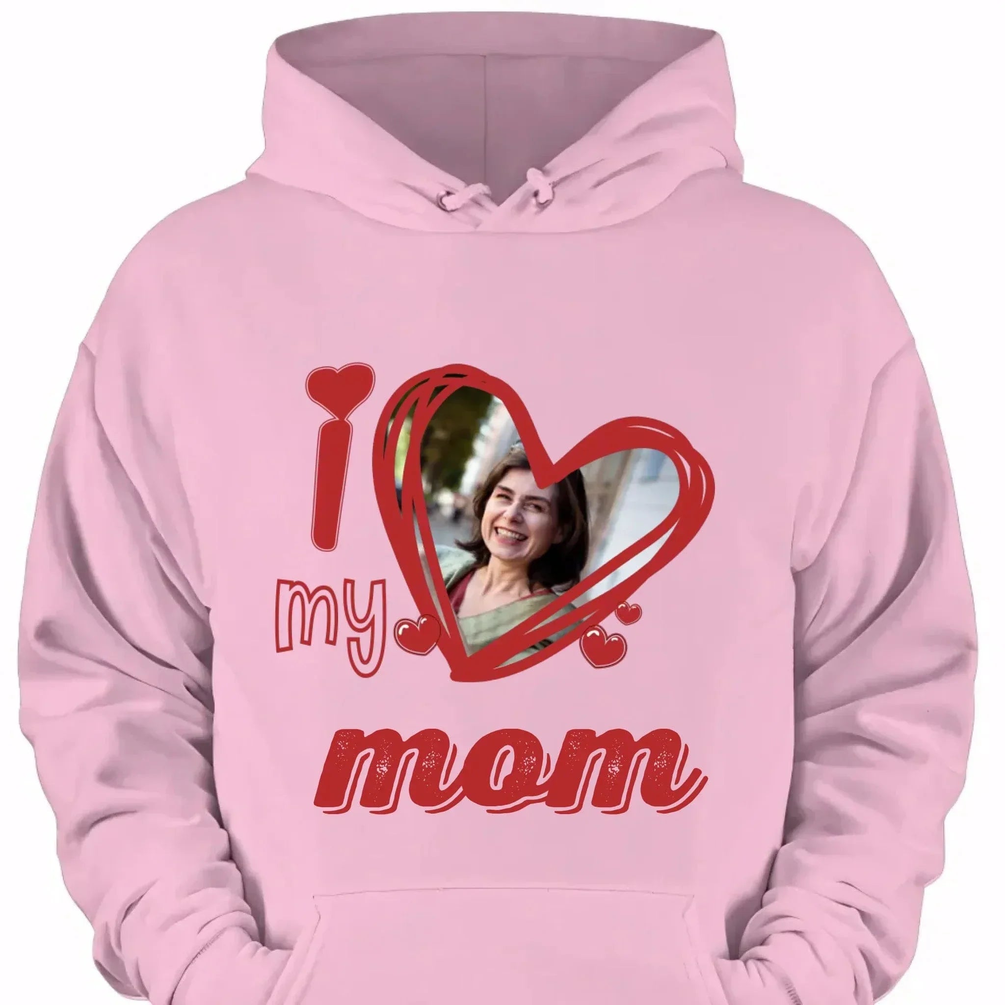 I Love My Mom - Personalized Photos and Cute and Loving T-shirt with Nicknames - Gift For Family,Mom,Grandma - Joliny