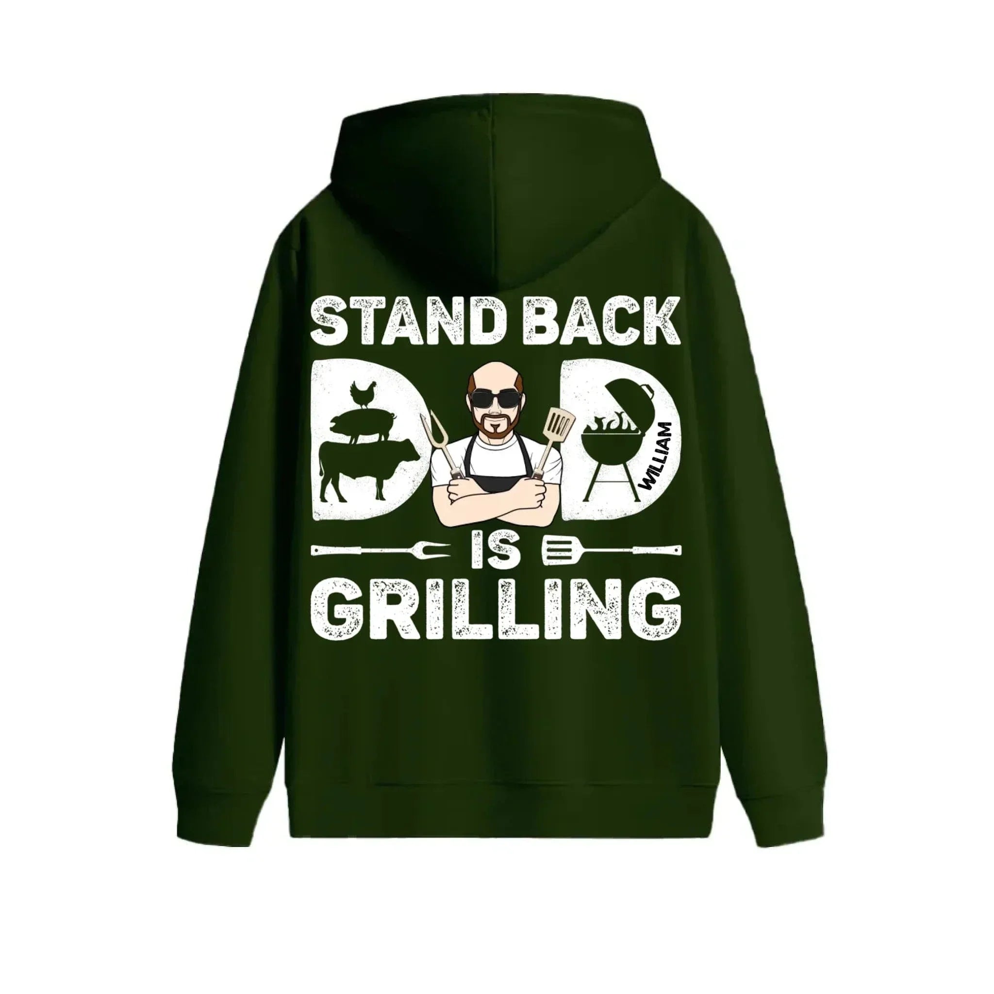 Customized Barbecue-themed Clothing - Personalized Character Images and Name - Unique Gift For Dad - Joliny