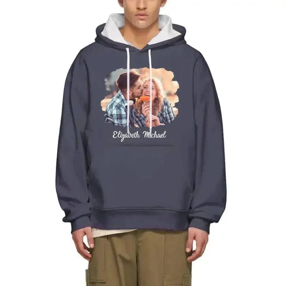 Custom Photo The Beginning Of Forever - Couple Personalized Custom Unisex T-shirt, Hoodie - Joliny