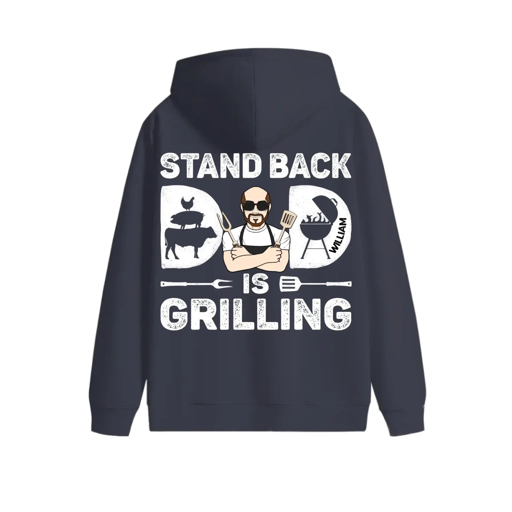 Customized Barbecue-themed Clothing - Personalized Character Images and Name - Unique Gift For Dad - Joliny