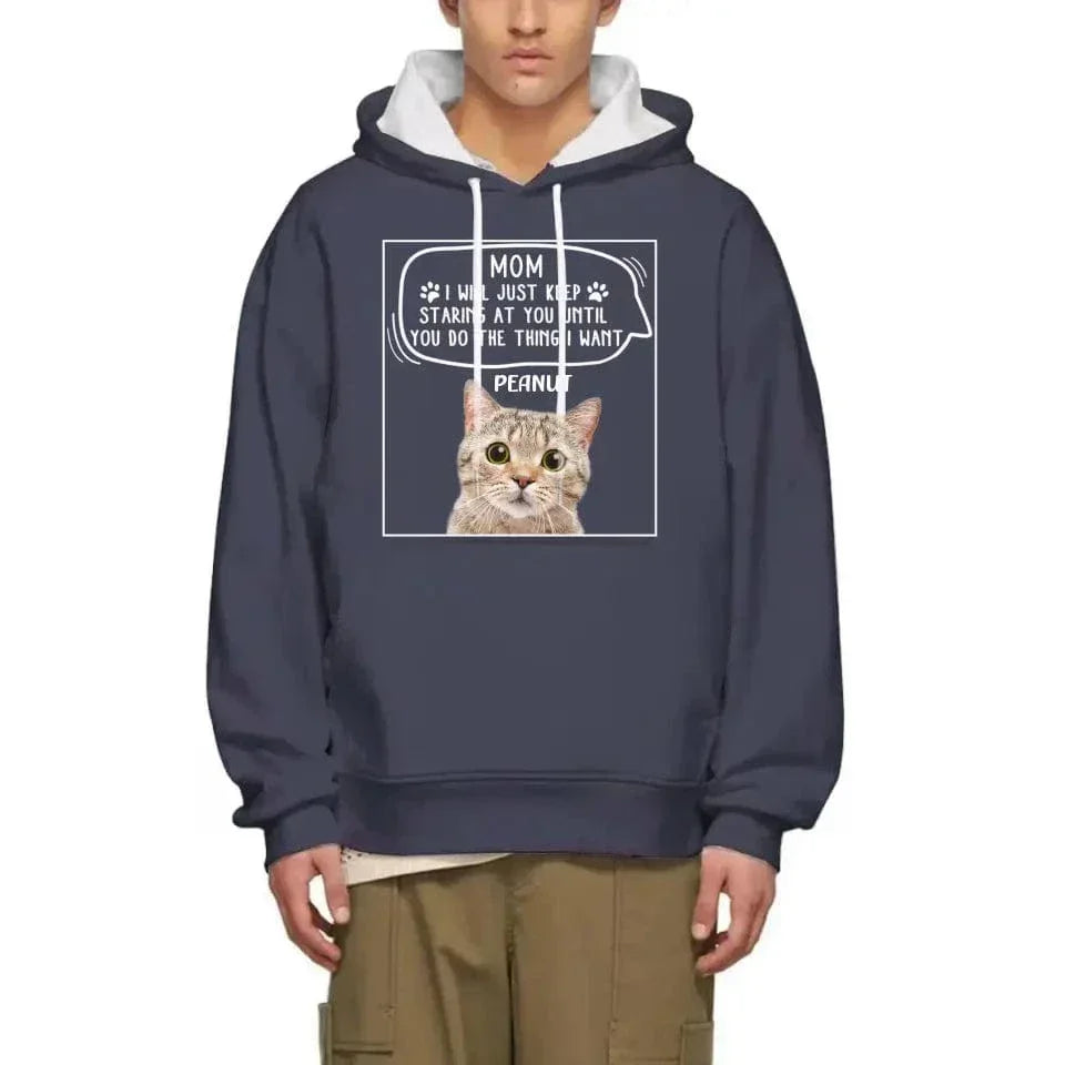 Personalized Photo T Shirt-Dog Cat Keep Staring At You - Joliny