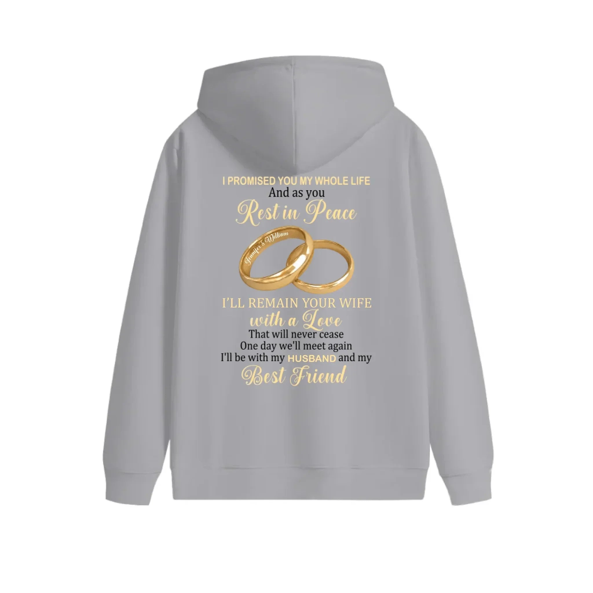 Customized Couple's Theme T-shirt - Personalized Nicknames for Ring Love Letter Clothing - A Gift For Wife,Husband,Girlfriend,Boyfriend - Joliny