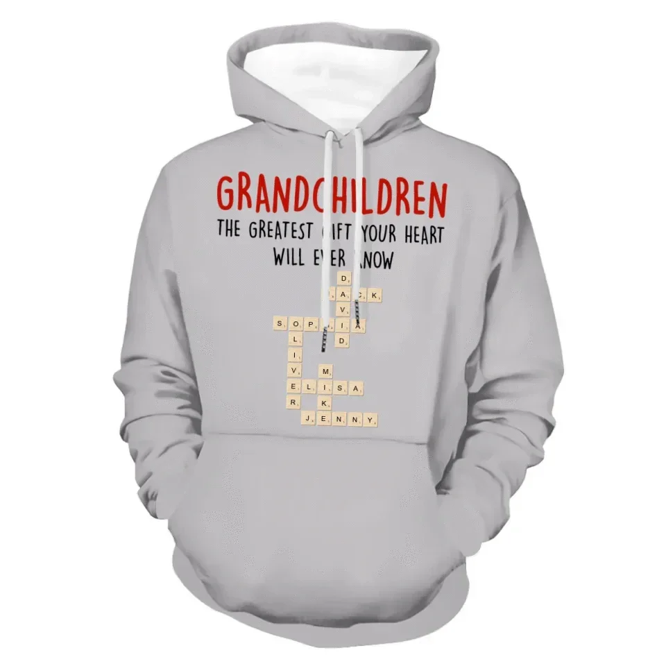 Customized Family T-shirt - Crossword Free Combination Personalized Name Comfort Fashion Clothing - A Gift For Family,Grandma,Grandparent - Joliny