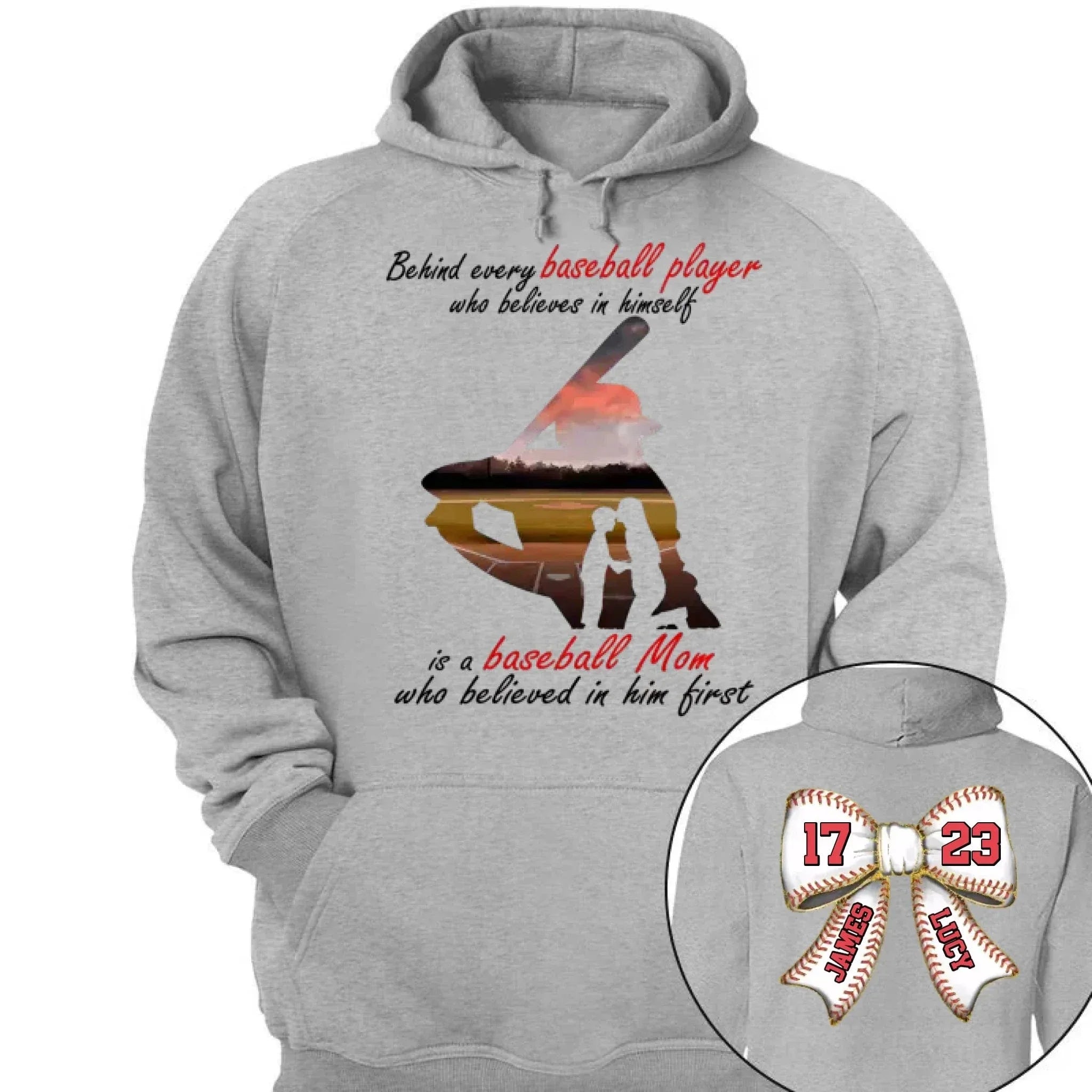 Customed Baseball T-Shirt - Personalised Baseball Themed Apparel with Themes,Numbers and Names - Gifts for Family,Children,Baseball Lovers - Joliny