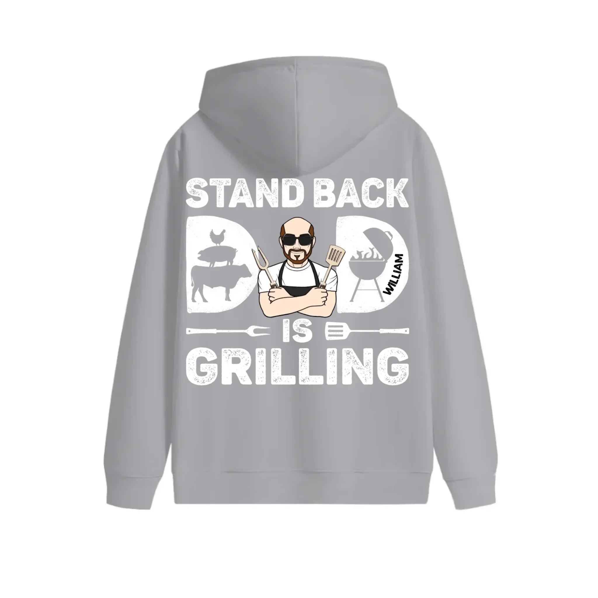 Customized Barbecue-themed Clothing - Personalized Character Images and Name - Unique Gift For Dad - Joliny