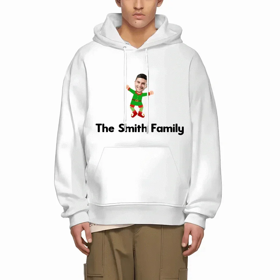 Customized Christmas Style Elf Costumes - Personalized Family Name And Photo Clothes - A Gift For Family,Team - Joliny