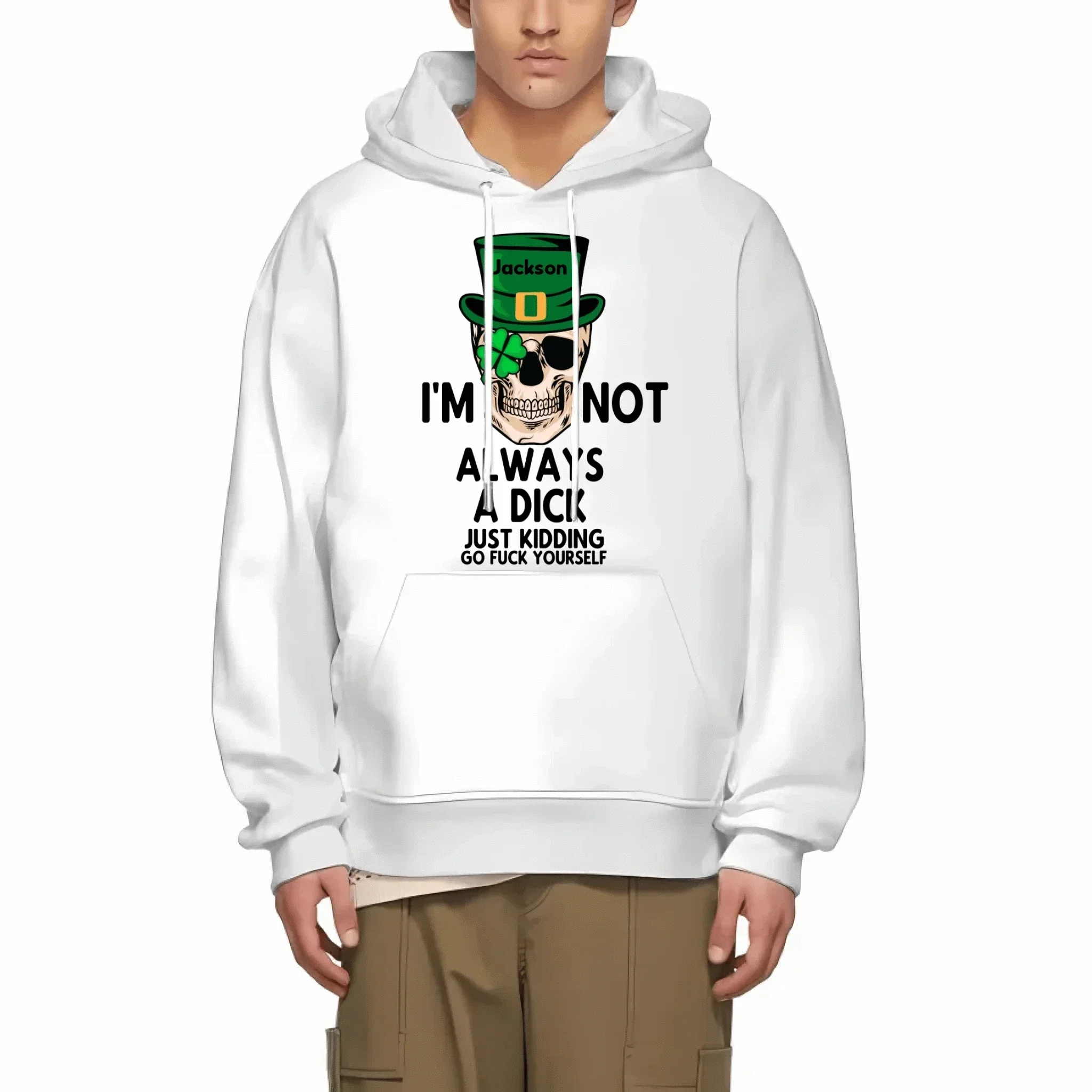 Customized St. Patrick's Day T-shirt - Personalized Name St. Patrick's Day Themed Skull Printed Clothes - A Gift For Friend,Family,Holiday Enthusiasts - Joliny