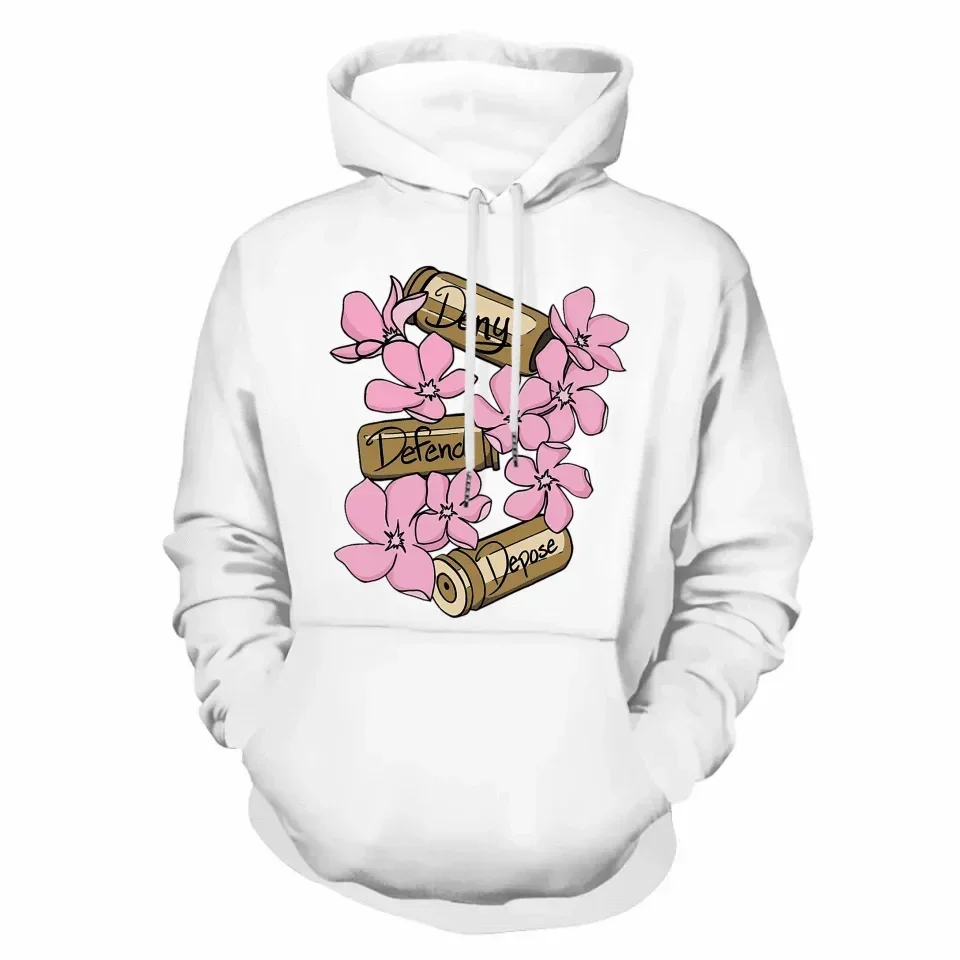 Deny,Defend and Depose Themed Bullet and Flower Clothing - A Gift For Friend,Family,Colleagues,Fellow Student,Roommates - Joliny