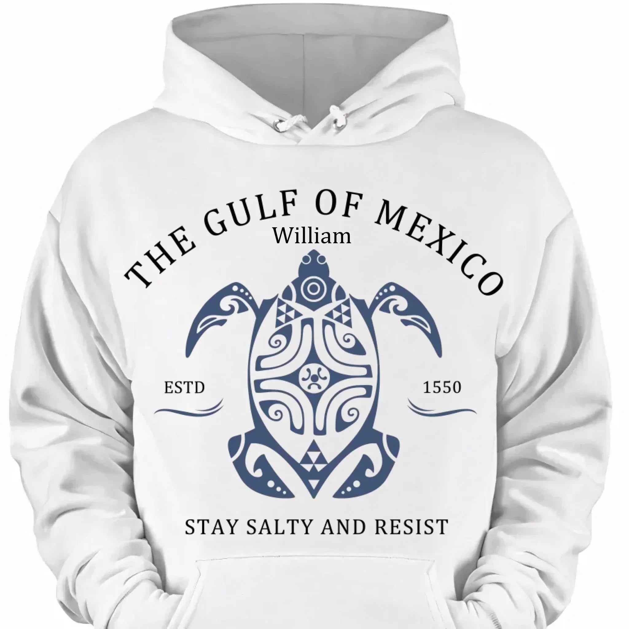 Custom Gulf of Mexico Printed Garments - Personalised Name Gulf of Mexico Themed Printed Trendy T-shirt - A Gift For Family,Friend,BFF - Joliny