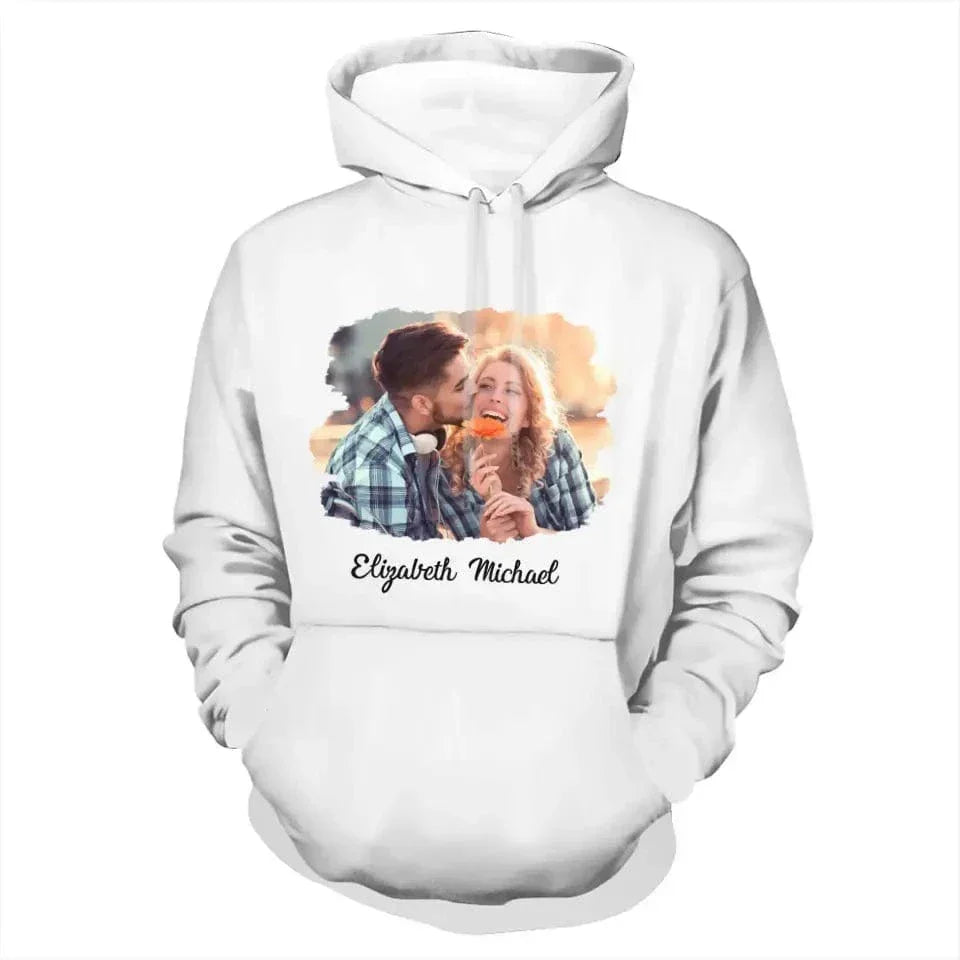 Custom Photo The Beginning Of Forever - Couple Personalized Custom Unisex T-shirt, Hoodie - Joliny