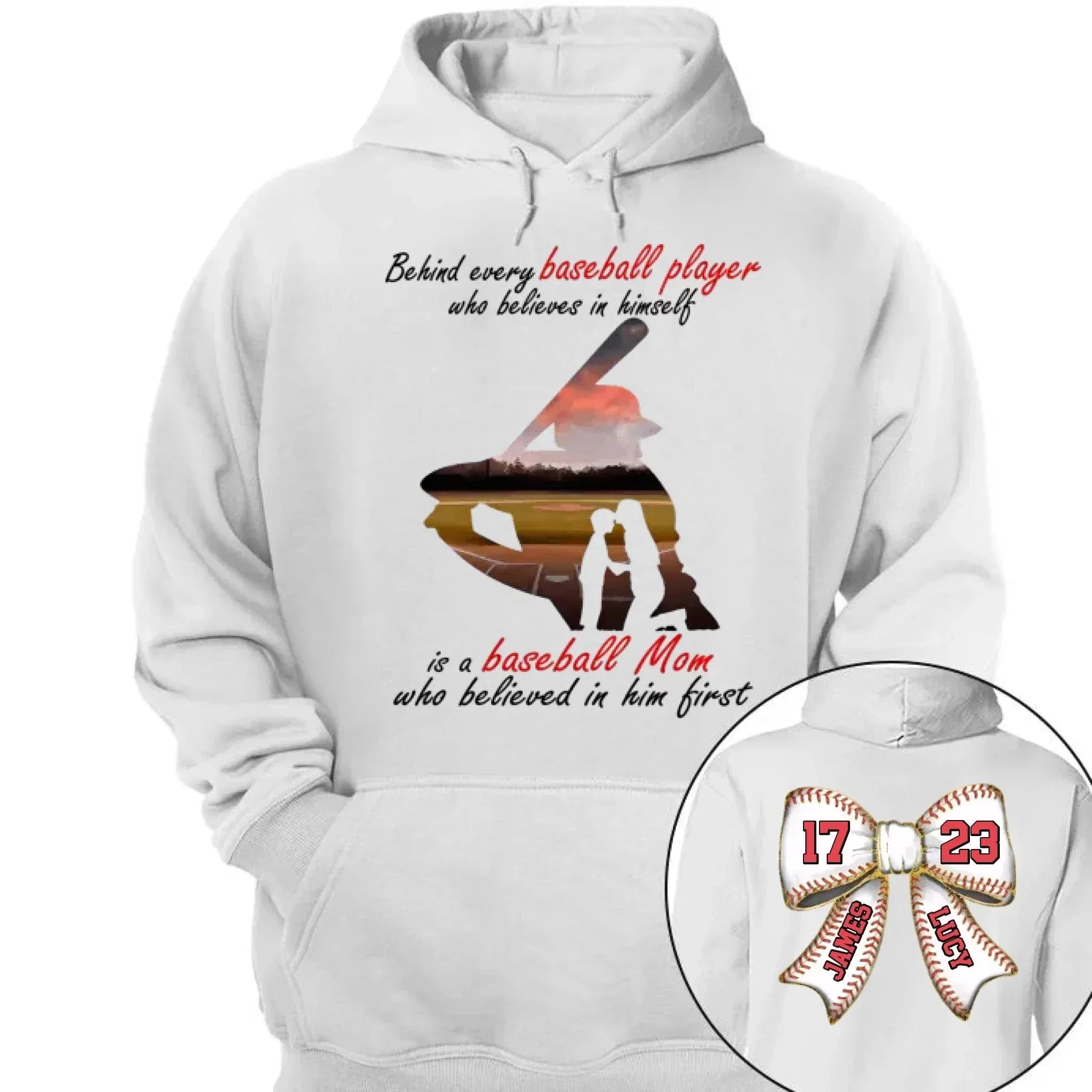 Customed Baseball T-Shirt - Personalised Baseball Themed Apparel with Themes,Numbers and Names - Gifts for Family,Children,Baseball Lovers - Joliny