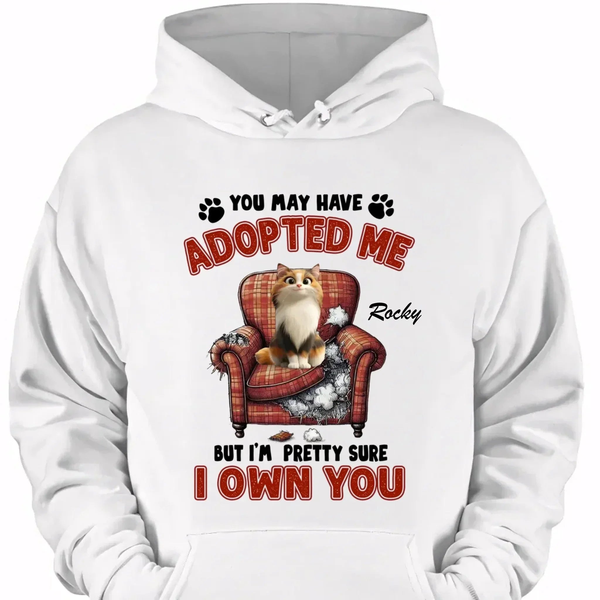 Customized Cat Themed T-Shirt - Personalized Cat Owner Clothing with Cat and Cat's Name - A Gift For Cat Owners,Cat Lovers - Joliny