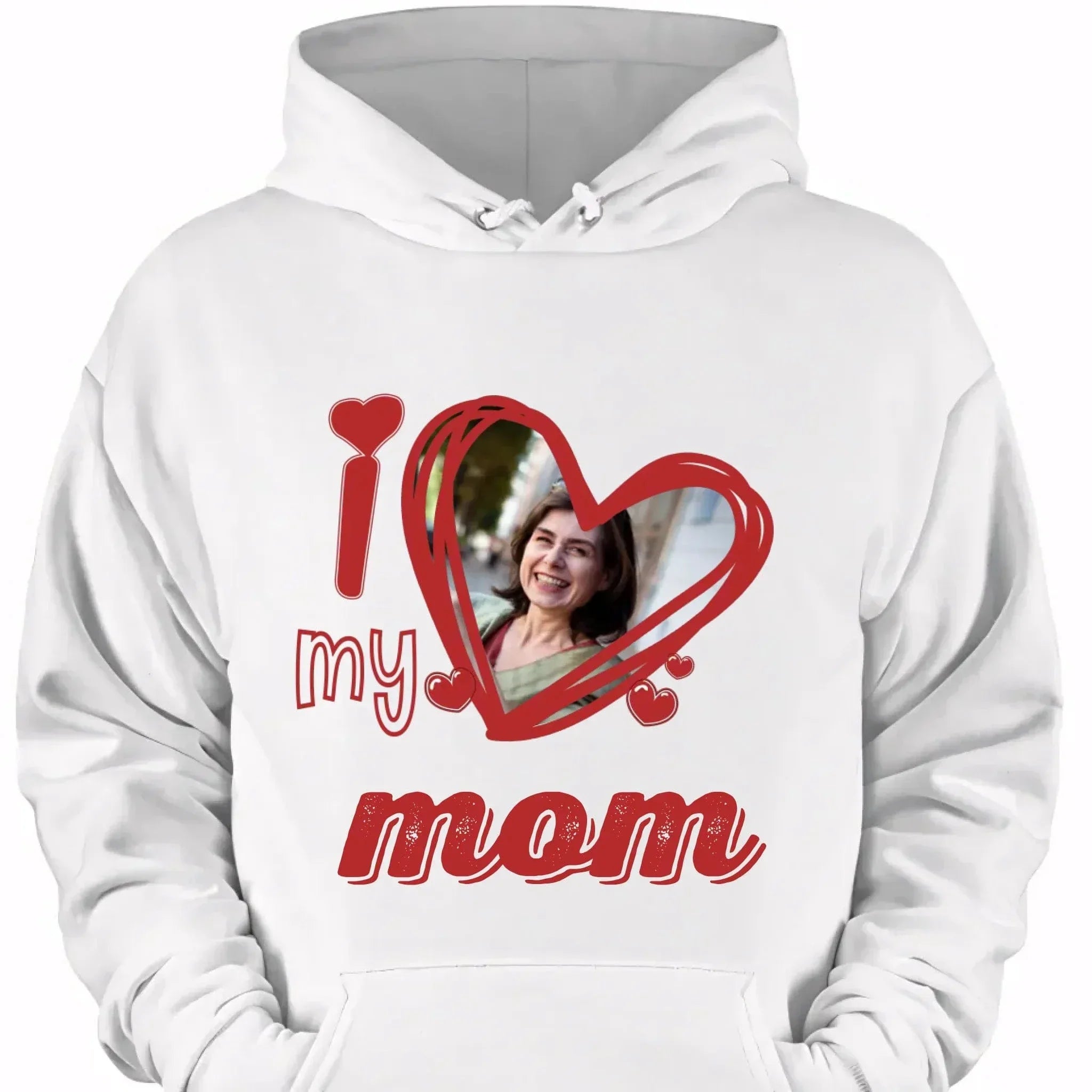 I Love My Mom - Personalized Photos and Cute and Loving T-shirt with Nicknames - Gift For Family,Mom,Grandma - Joliny