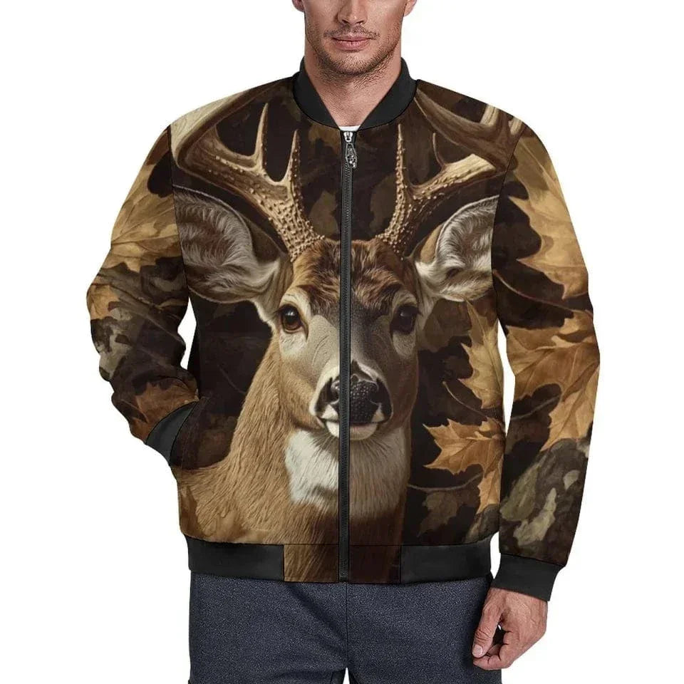 Hunting Themed Custom Jackets - Personalized Name Engraved Jackets - As Gifts For Friends, Hunting Enthusiasts, Co-Workers - Joliny