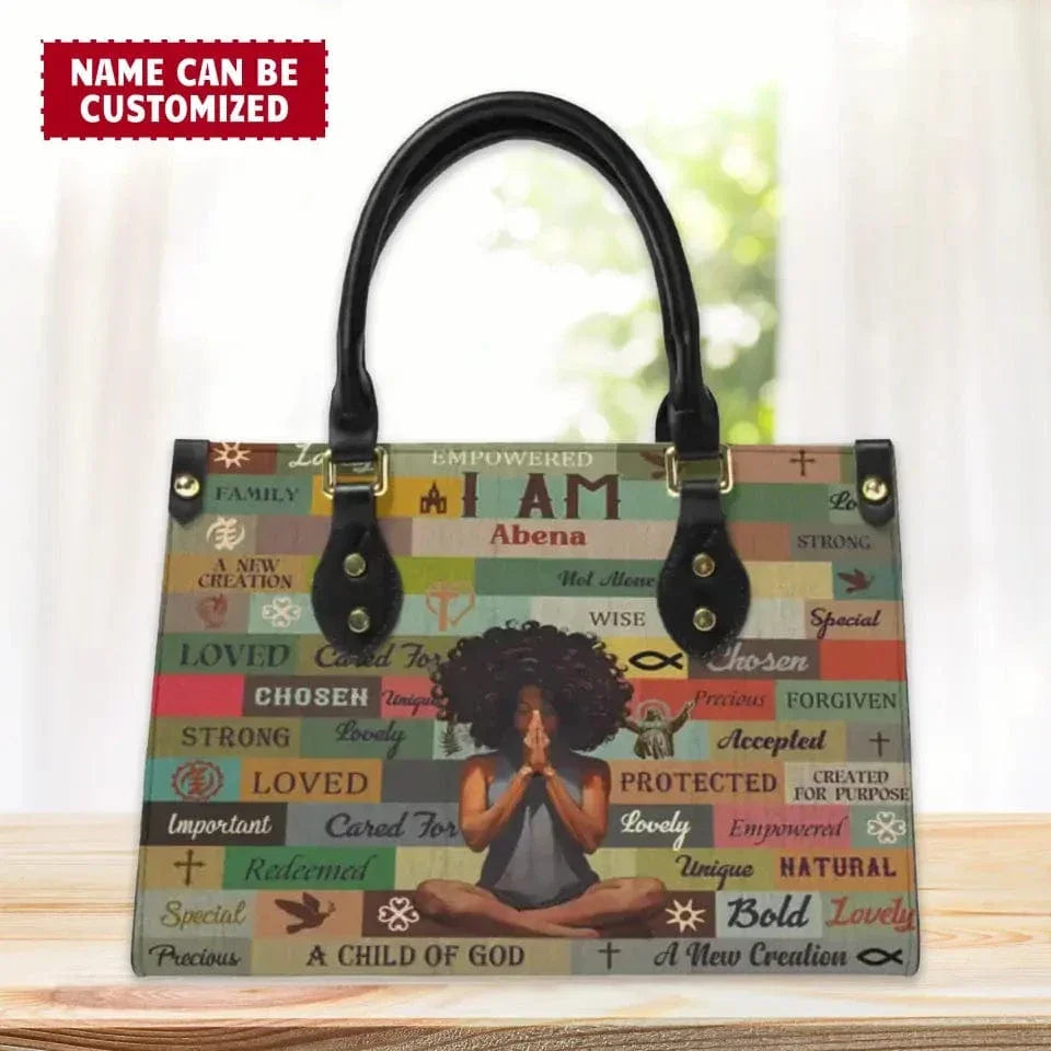 I Am Chosen - Personalized Leather Bag - Joliny