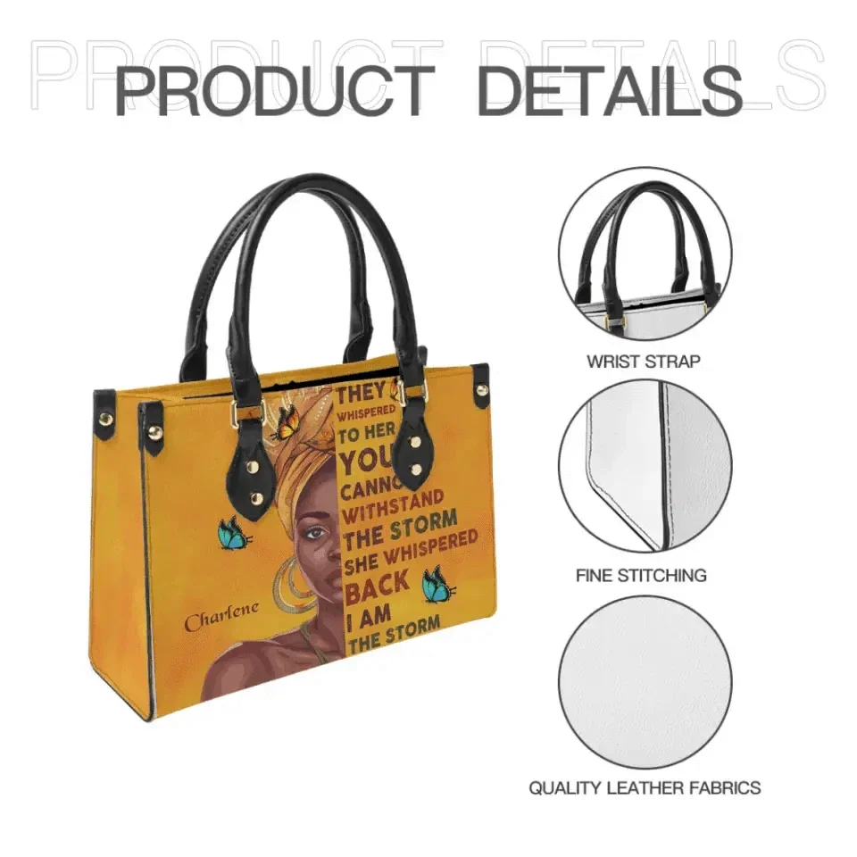 I Am The Storm - Personalized Leather Bag - Joliny