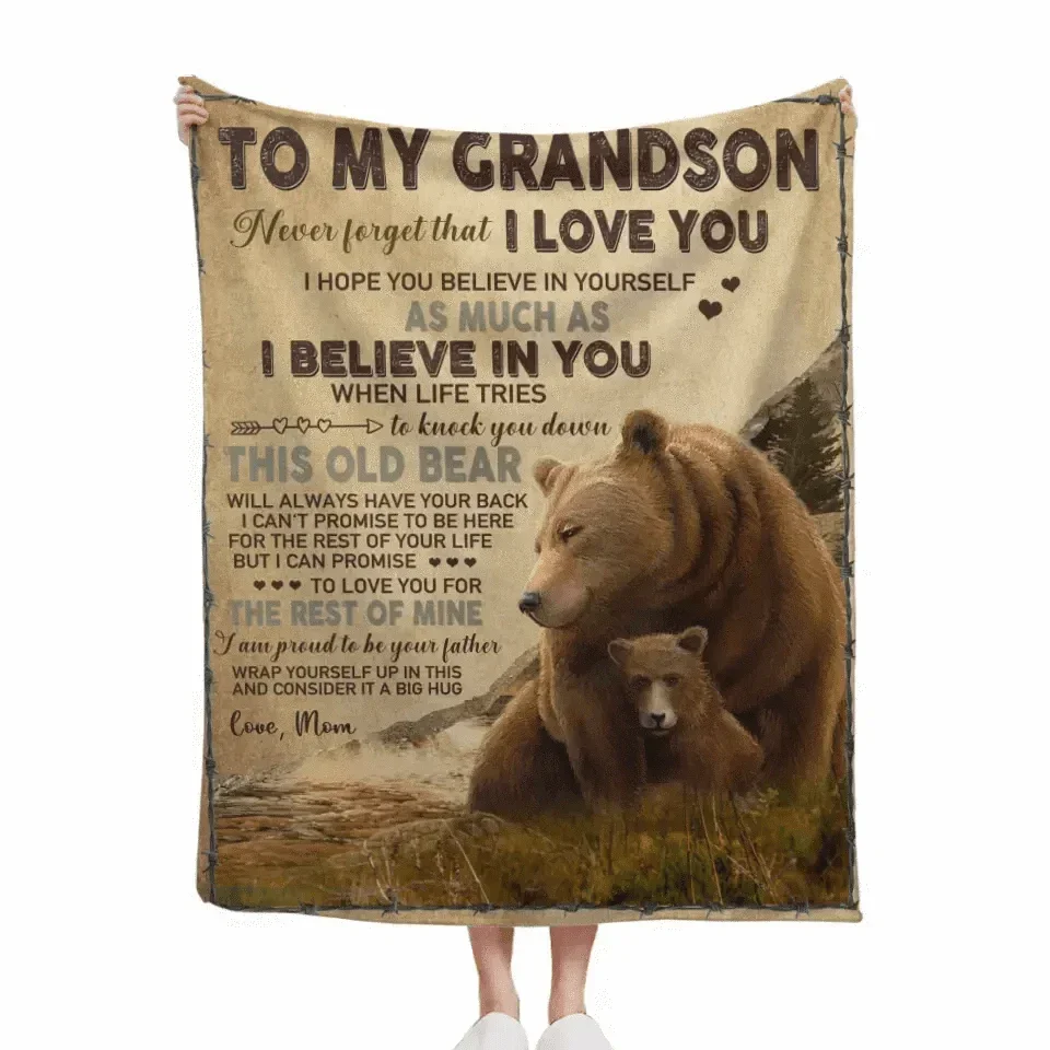 I Believe In You - Brown Bear Blanket - Joliny