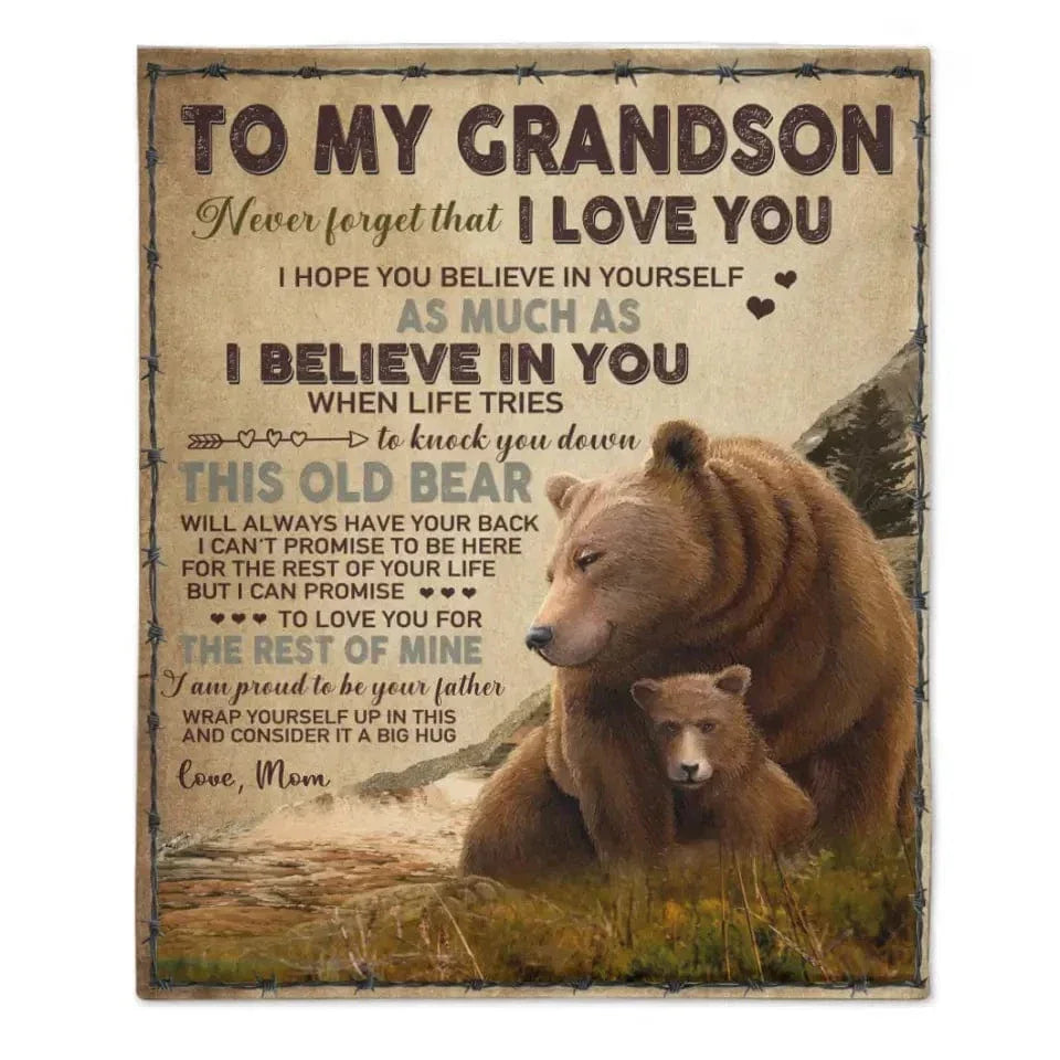 I Believe In You - Brown Bear Blanket - Joliny