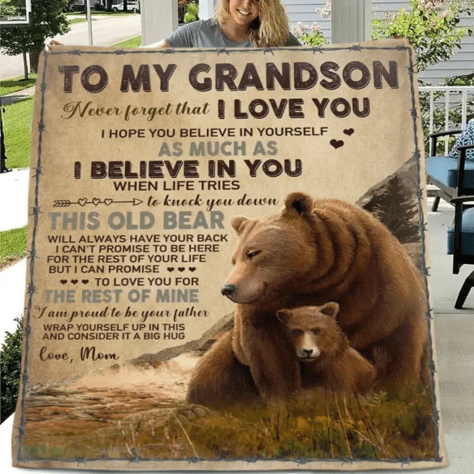 I Believe In You - Brown Bear Blanket - Joliny