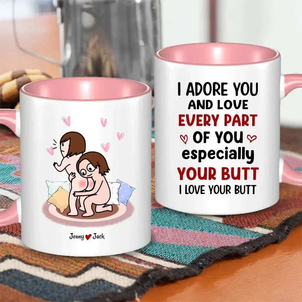 I Love You Personalized Colorful Mug - Couple Gift, Valentine's Day Gift - Joliny