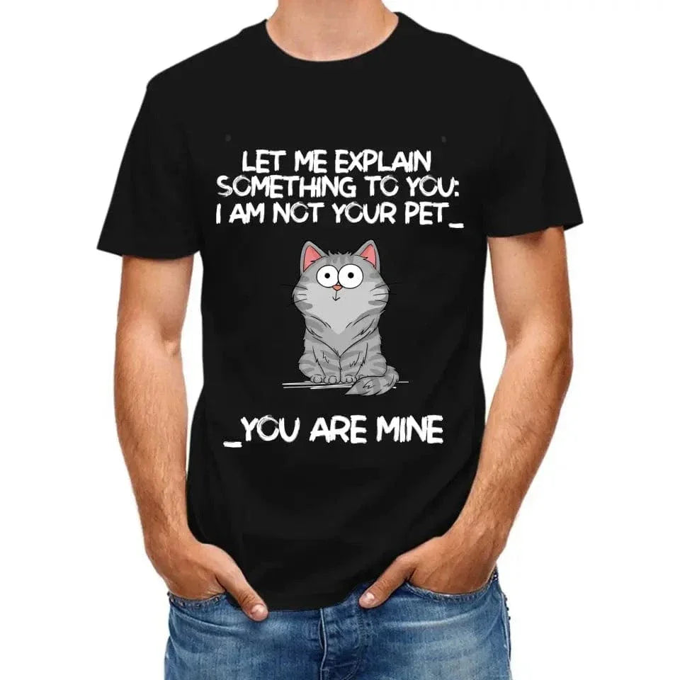I‘m Not Your Pet Funny Expression Cat Personalized Shirt - Joliny