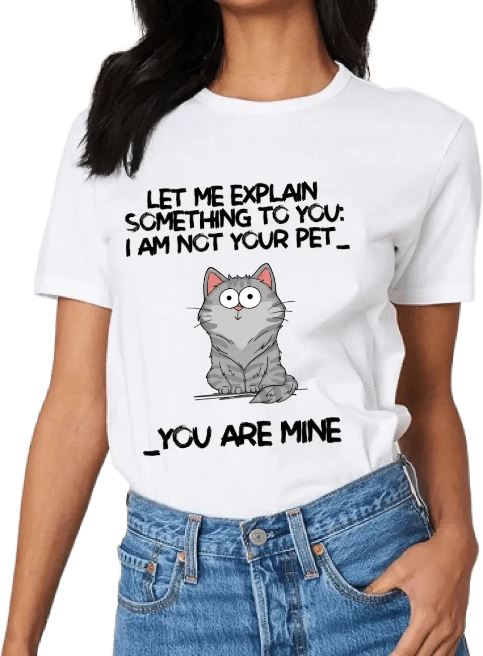 I‘m Not Your Pet Funny Expression Cat Personalized Shirt - Joliny